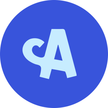Logo of Allknd featuring a light blue stylised “A” with a curved tail inside a solid blue circle.